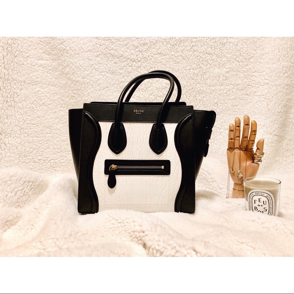 SOLD!!!! Authentic Celine Lambskin bicolor - Picture 2 of 8